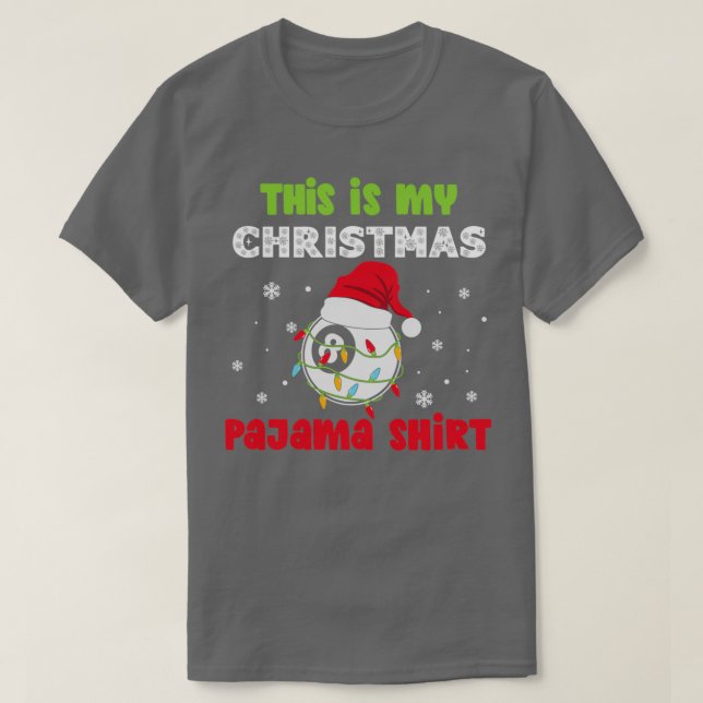This Is My Christmas Pajama Pool Theme T-Shirt (Design Front)