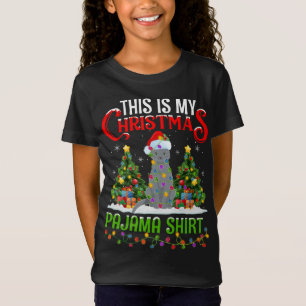 This Is My Christmas Pajama Russian Blue Cat Chris T-Shirt