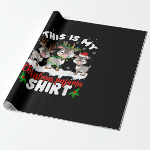 This Is My Christmas Pajama Santa Goat Lover Gift Wrapping Paper