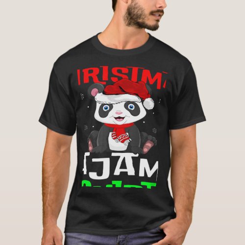 This Is My Christmas Pajama  Santa Hat Panda Xmas T_Shirt