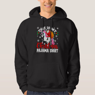 This Is My Christmas Pajama Santa Unicorn Hoodie