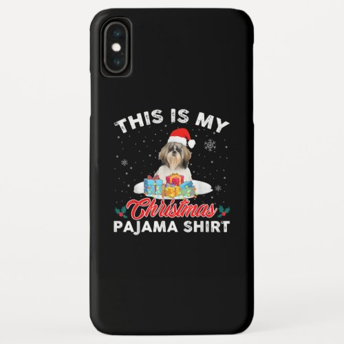 This Is My Christmas Pajama Shih Tzu Dog Mom Dad  iPhone XS Max Case