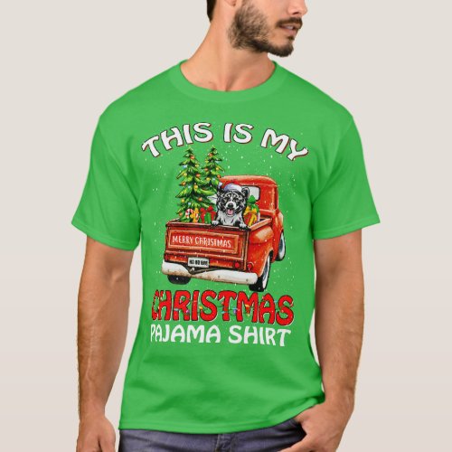 This Is My Christmas Pajama Shirt Akita Truck Tree