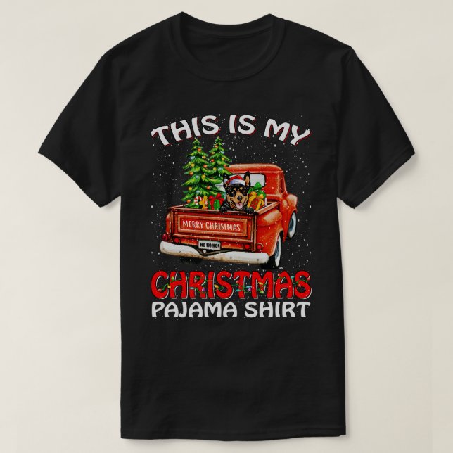 This Is My Christmas Pajama Shirt Australian Kelpi (Design Front)