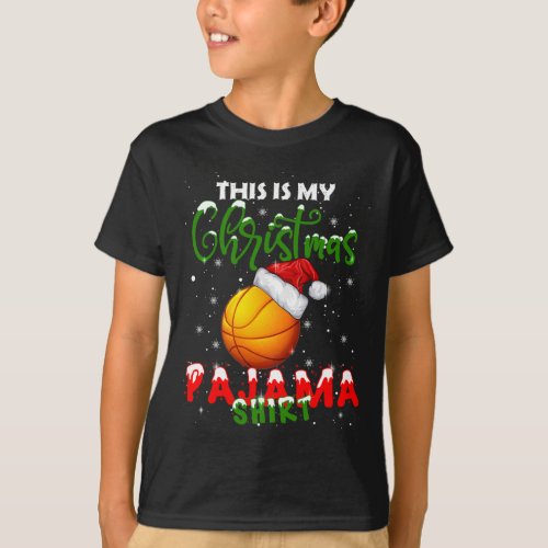 This Is My Christmas Pajama Shirt Basketball Chris