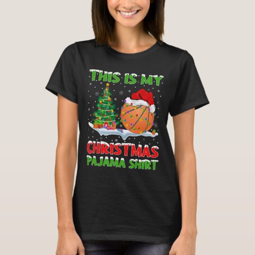 This Is My Christmas Pajama Shirt Basketball Chris