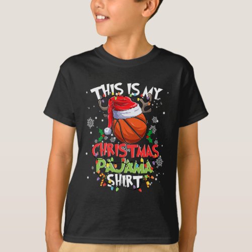 This Is My Christmas Pajama Shirt Basketball Chris