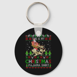 This Is My Christmas Pajama Shirt Bearded Dragon S Keychain