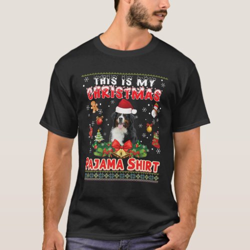 This Is My Christmas Pajama Shirt Bernese Mountain