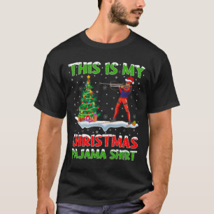 This Is My Christmas Pajama Shirt Biathlon Christm