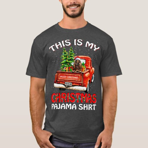 This Is My Christmas Pajama Shirt Bloodhound Truck