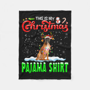 This Is My Christmas Pajama Shirt Boxer Christmas Fleece Blanket