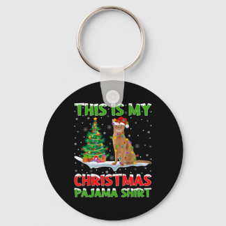 This Is My Christmas Pajama Shirt Christmas  Keychain