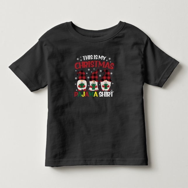 This Is My Christmas Pajama Shirt Family Gnomies  (Front)