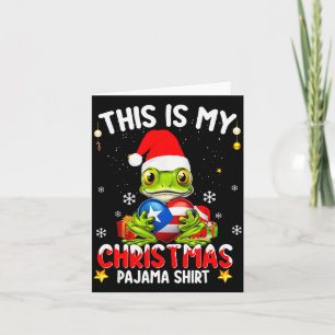 This Is My Christmas Pajama Shirt Fun Puerto Rico Card