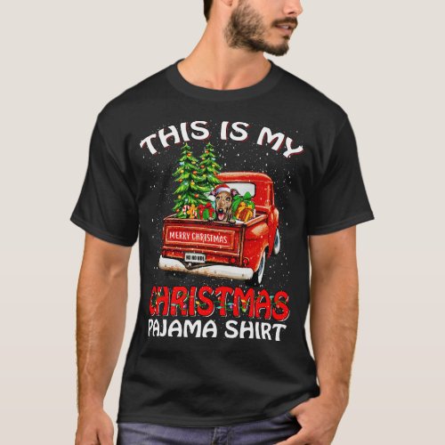 This Is My Christmas Pajama Shirt Greyhound Truck 