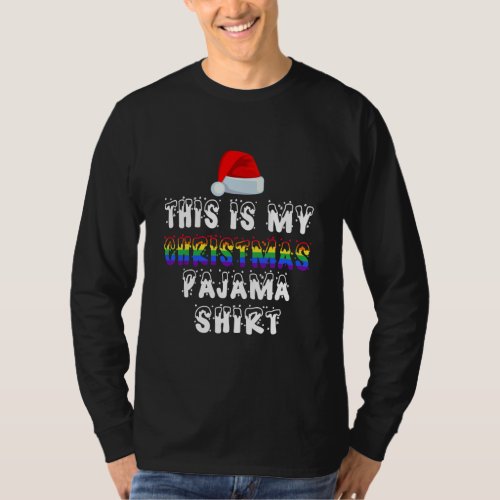 This Is My Christmas Pajama Shirt LGBT Gay