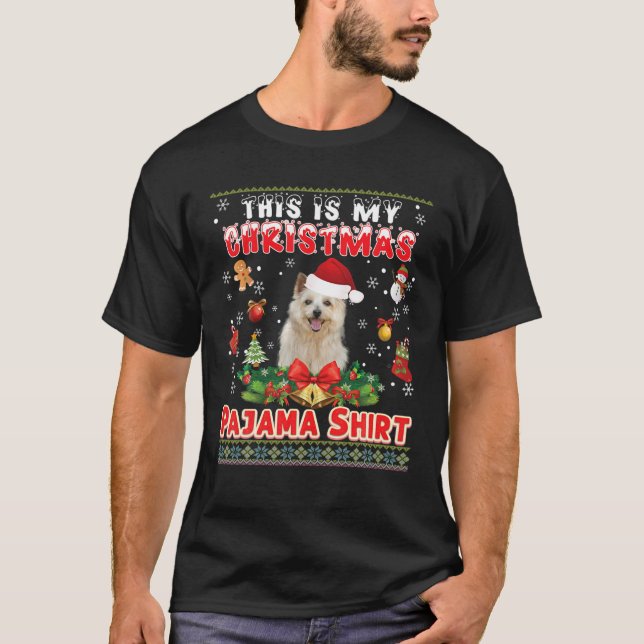 This Is My Christmas Pajama Shirt Norwich Terrier  (Front)