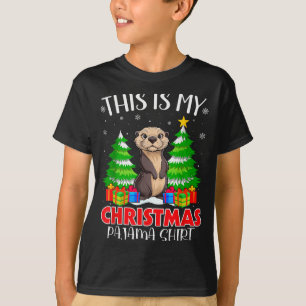 This Is My Christmas Pajama Shirt Sea Otter Xmas P