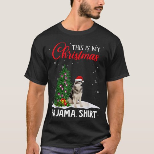 This Is My Christmas Pajama Siberian Husky Xmas Do T_Shirt