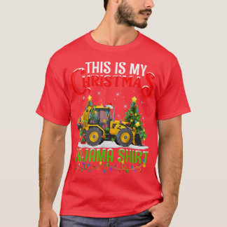 This Is My Christmas Pajama Snow Plow Christmas T-Shirt