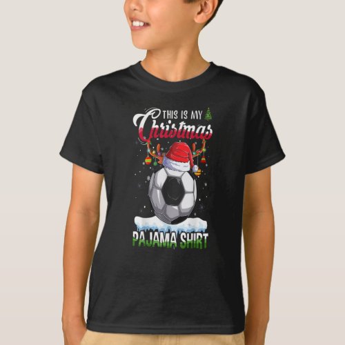 This is My Christmas Pajama Soccer Christmas Light T_Shirt