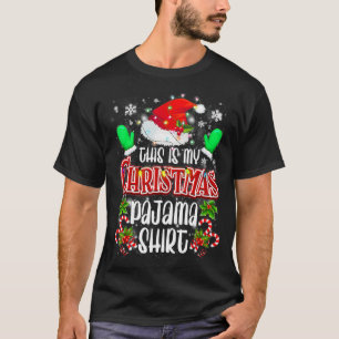 This is My Christmas Pajama Stocking Hat Santa Fam T-Shirt