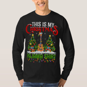 This Is My Christmas Pajama Ukulele Music Christma T-Shirt