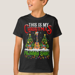 This Is My Christmas Pajama Ukulele Music Christma T-Shirt