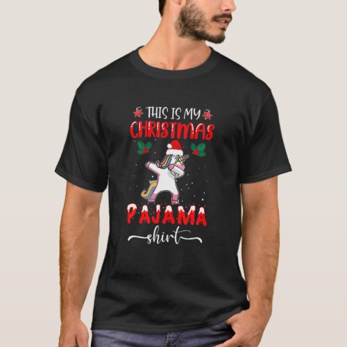 This Is My Christmas Pajama Unicorns T_Shirt