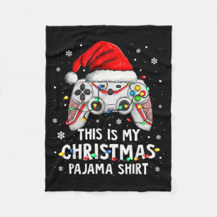 This Is My Christmas Pajama Video Game Gamer Boys Fleece Blanket