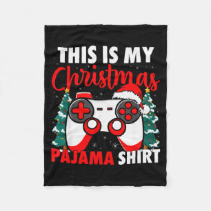 This Is My Christmas Pajama Video Game Gamer Boys Fleece Blanket
