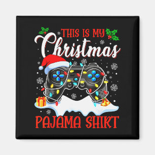 This Is My Christmas Pajama Video Game Gamer Boys Magnet