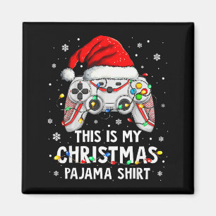 This Is My Christmas Pajama Video Game Gamer Boys Magnet