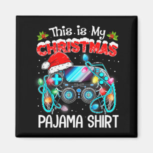 This Is My Christmas Pajama Video Game Gamer Boys Magnet