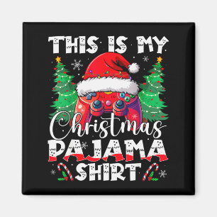 This Is My Christmas Pajama Video Game Gamer Boys Magnet