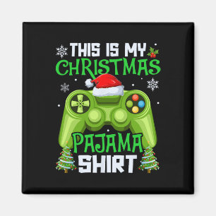 This Is My Christmas Pajama Video Game Gamer Men B Magnet