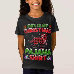 This Is My Christmas Pajama Wolf Christmas T-Shirt