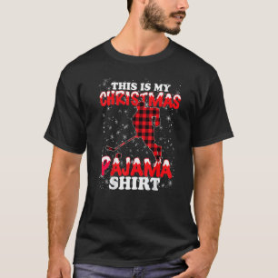 This Is My Christmas Pajama Xmas Ice Hockey T-Shirt