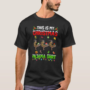 This Is My Christmas Pajama Xmas Leopard Gecko Squ T-Shirt
