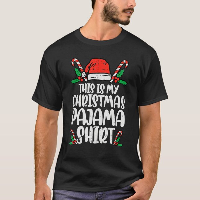This Is My Christmas Pajama   Xmas PJs Men Women T-Shirt (Front)