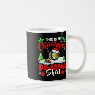 This Is My Christmas Pajama Xmas Santa Volleyball Coffee Mug