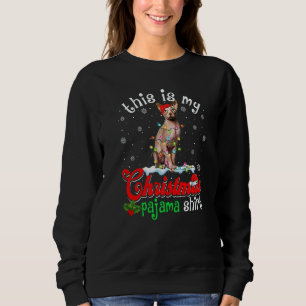This Is My Christmas Pajama Xmas Sphynx Cat Tree Sweatshirt