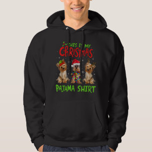 This Is My Christmas Pajama Yorkie Dog Funny Xmas Hoodie