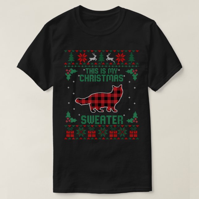This Is My Christmas Sweater Ragdoll Cat Lover Ugl (Design Front)
