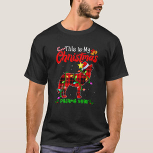 This Is My Christmas Wolf Pajama Buffalo Plaid T-Shirt