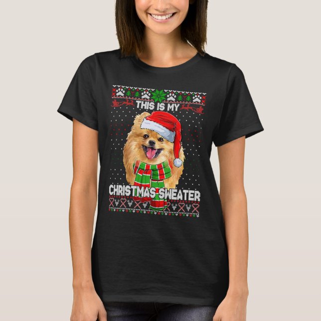 This Is My Christmaser Pomeranian T-Shirt (Front)