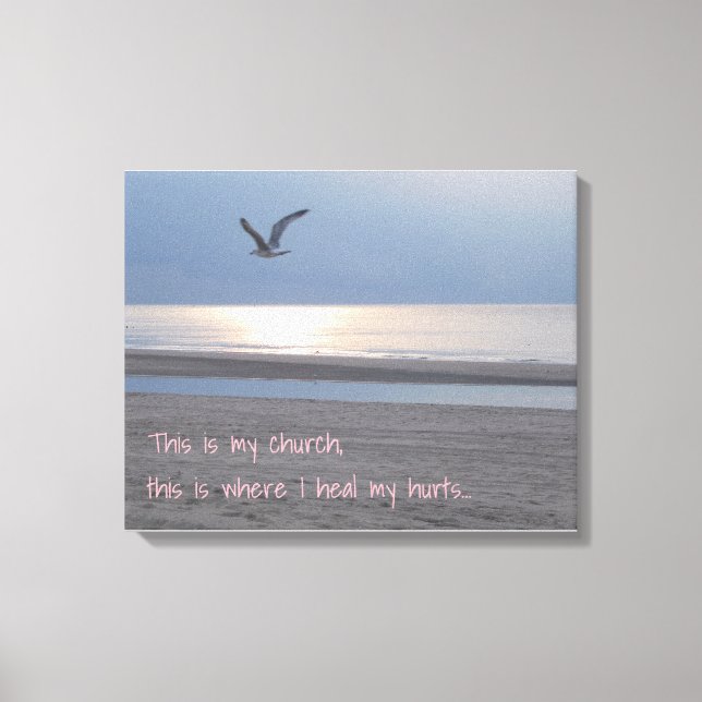 This is my church _ Inspirational Quote Canvas (Front)