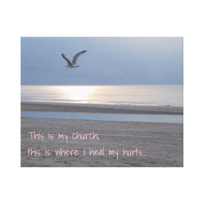 This is my church _ Inspirational Quote Canvas