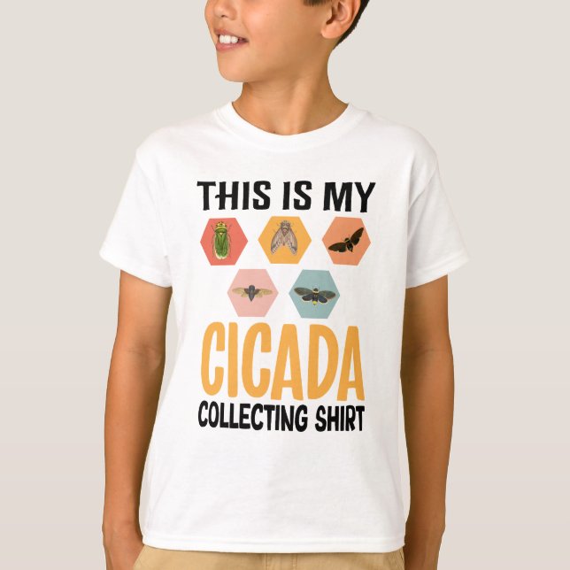 This is My Cicada Collecting Shirt for kids  (Front)